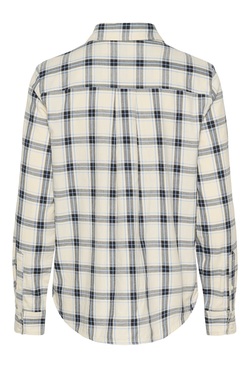 Yana Skjorte Big Dark Navy Check - Part Two