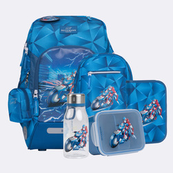 Beckmann Active Air FLX skolesekk sett, Blue Lightning - levering februar - NYHEIT 2026 Blue lightning - Beckmann