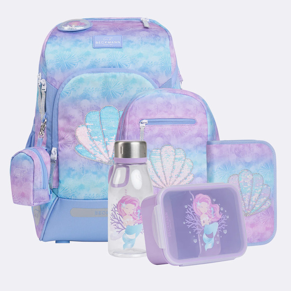 Beckmann Active Air FLX skolesekk sett, Seashell - levering februar - NYHEIT 2026