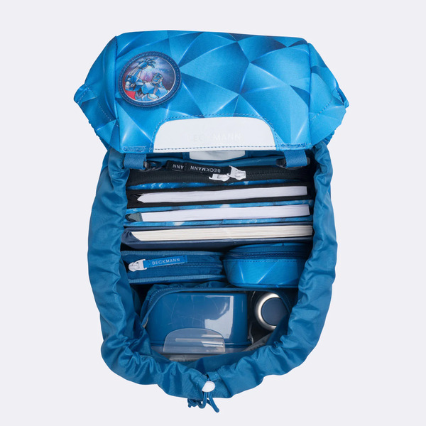 Beckmann Classic skolesekk, Blue Lightning - levering februar - NYHEIT 2026