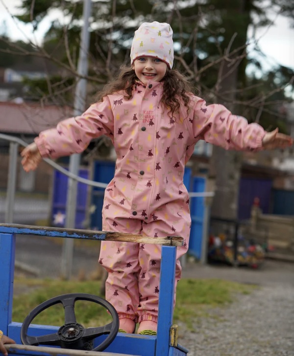 Kattnakken Heilårsregndress Hagl Rosa krystall