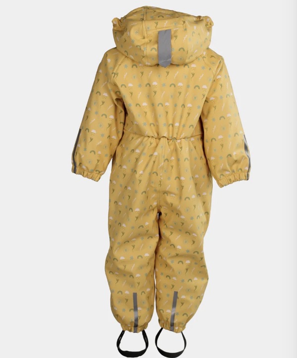 Kattnakken Babyregndress Dugg Bananskum