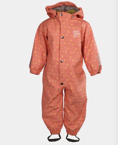 Kattnakken Babyregndress Dugg Stokkrose Stokkrose - Kattnakken