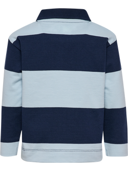 hml MINI LOOSE STRIPE POLO SHIRT DRESS BLUES - Hummel