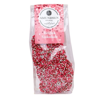 Sjokoladehjerter m/Strøssel  ikke relevant - Amundsen Spesial