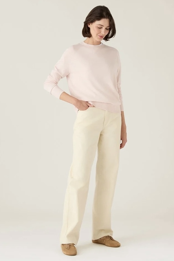 Genser i kashmirblanding m/raglan 