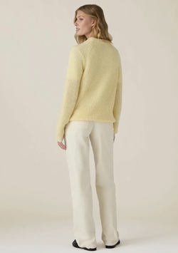 Alpakka blend raglan genser, gul YELLOW - Part Two