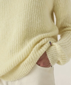 Alpakka blend raglan genser, gul YELLOW - Part Two