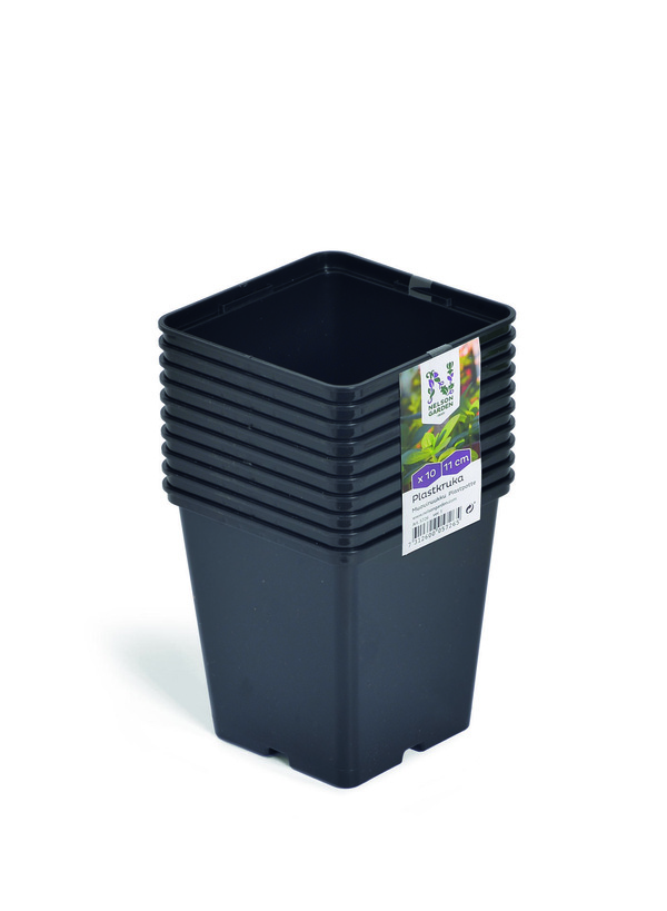 Plastpotte 11cm 10stk