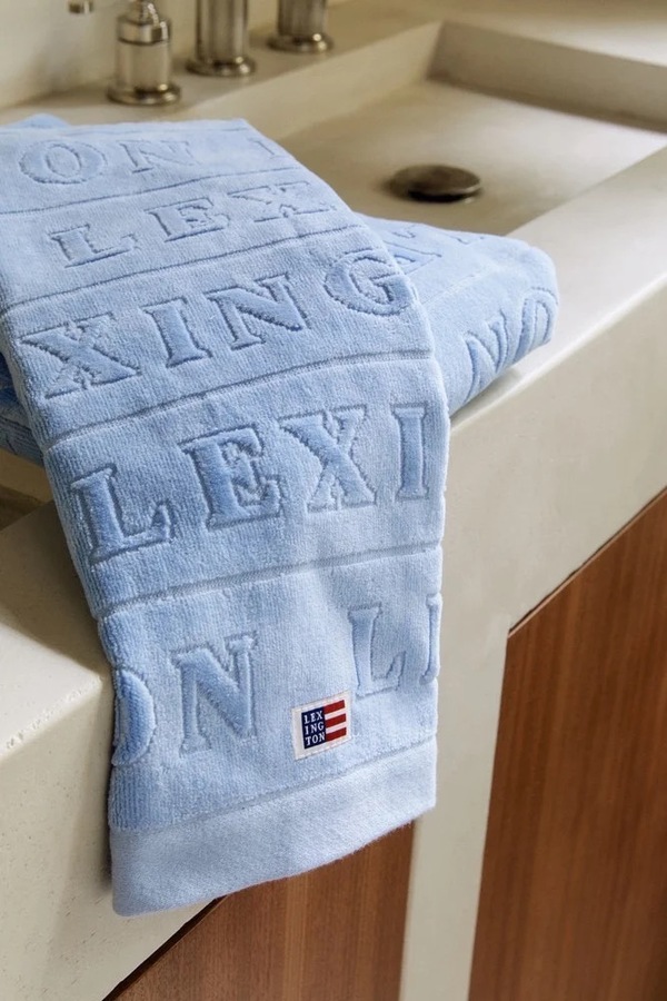 Velour Håndkle - Himmelblå