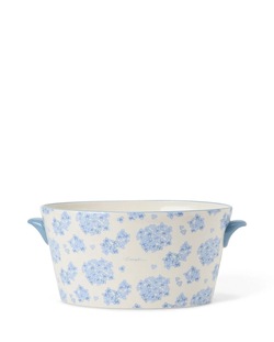 Blomsterpotte m/Hank i Steintøy Blå - Lexington