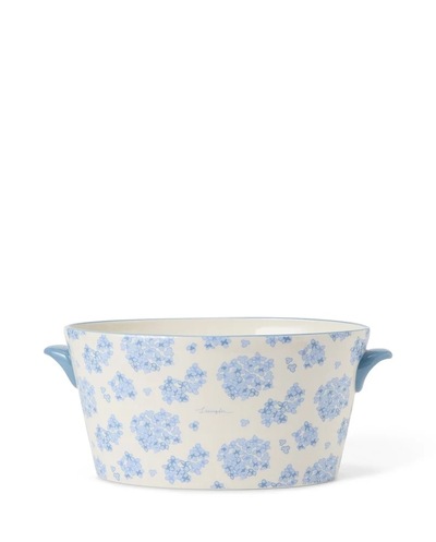 Blomsterpotte m/Hank i Steintøy Blå - Lexington