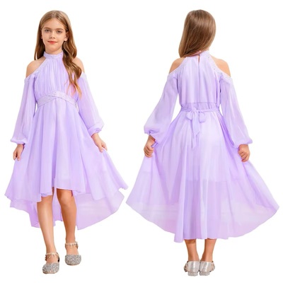 Kjole med stener lys lilla - Guttogpike