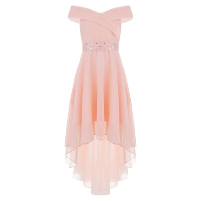 Sweatheart Off-shoulder Kjole Lys Rosa  - Guttogpike