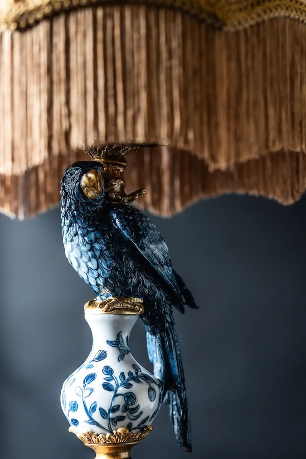 Bordlampe - Papegøye m/Skjerm