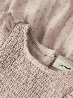 NBFDEMBE LS LOOSE BODY DRESS LIL ATELIER Peach Whip - LIL`ATELIER