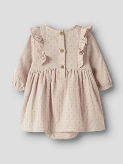 NBFDEMBE LS LOOSE BODY DRESS LIL ATELIER Peach Whip - LIL`ATELIER