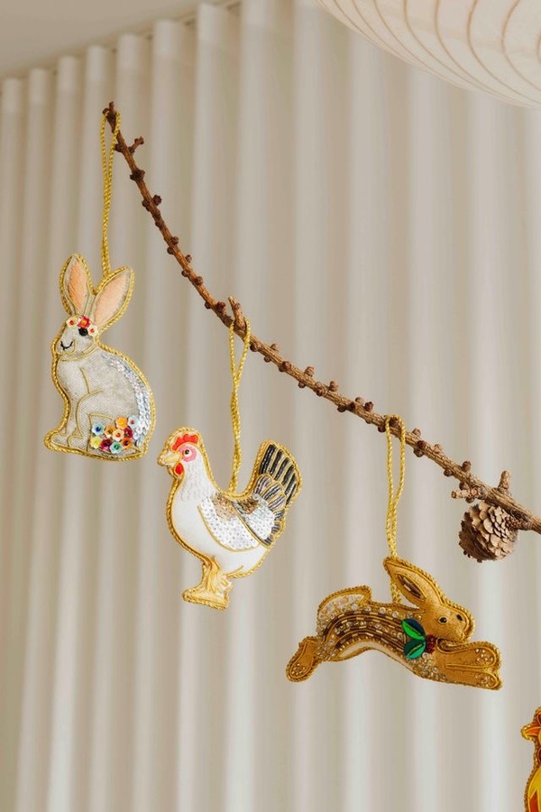 Håndlaget Ornament - Høne