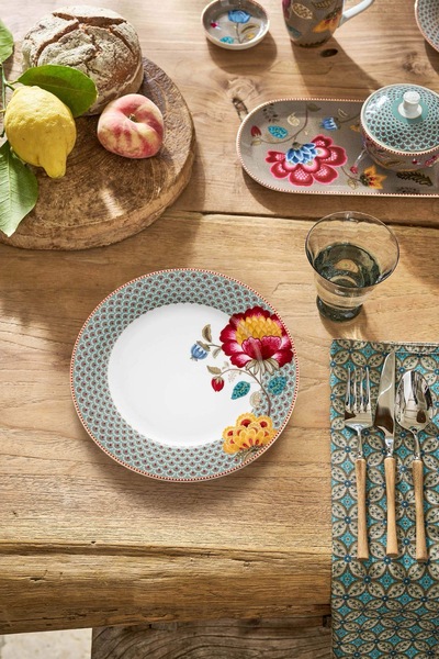 Blooming Tales Tallerken Middag 26,5cm Blå Blå - Pip Studio