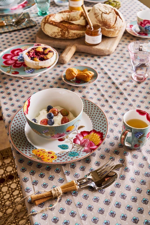 Blooming Tales Tallerken Middag 26,5cm Blå