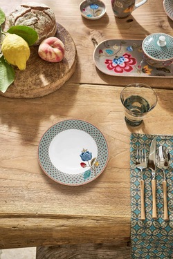 Blooming Tales Dyp Tallerken 21,5cm Blå Blå - Pip Studio