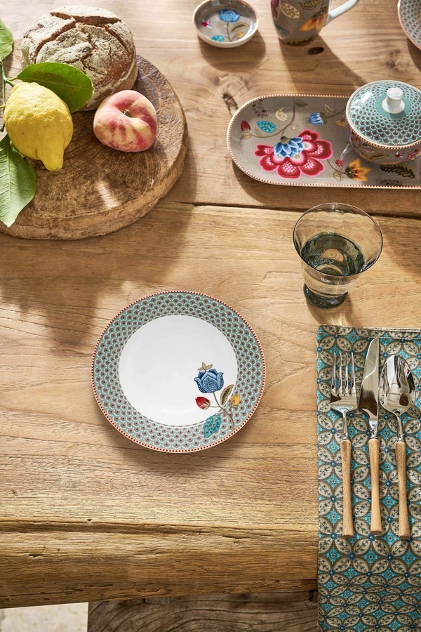 Blooming Tales Dyp Tallerken 21,5cm Blå