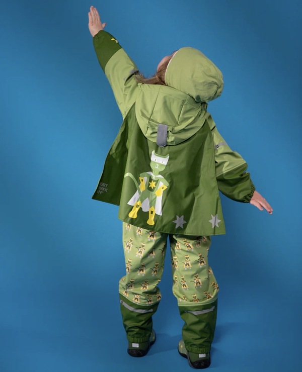 Kattnakken Regnsett Plask Superhelt Supergrønn - kjem iløpet av febuar