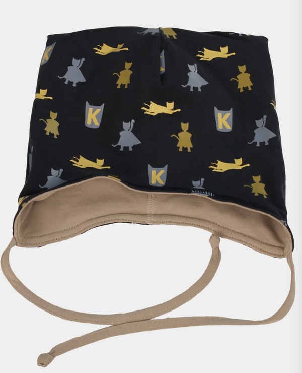 Kattnakken babylue vendbar Marine/Lysbark