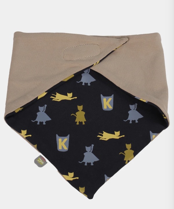 Kattnakken babysmekke vendbar Marine/Lysbark