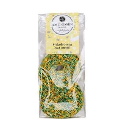 Påskeegg m/Strøssel 150g ikke relevant - Amundsen Spesial