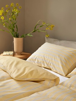 Ylva Ekstra Fin Bomull Sengesett - Gul Gul - Høie of Scandinavia 