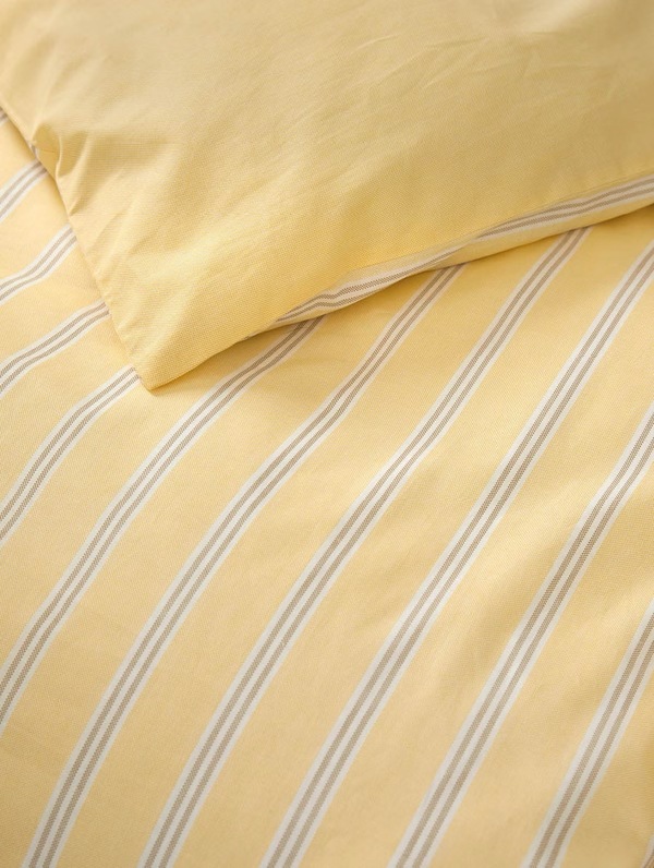 Ylva Ekstra Fin Bomull Sengesett - Gul