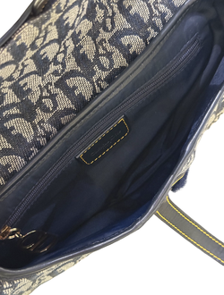 Christian Dior Trotter Saddle Bag Blå - Dior
