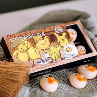 Fryda Marsipan - 8 Frittgående Egg  ikke relevant - Fryda Marsipanfabrikk 