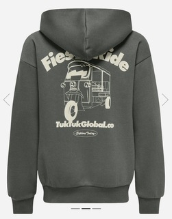 OSJCERES TUKTUK RLX PRINT HOOD SWEAT Agave Green FIESTA - Only and sons