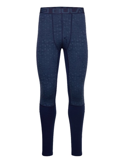 Bula Geo Merino Wool Pant Navy - Bula