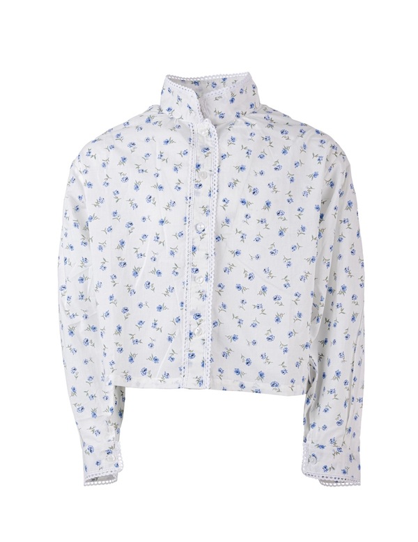 Elly blomstret Festdrakt skjorte