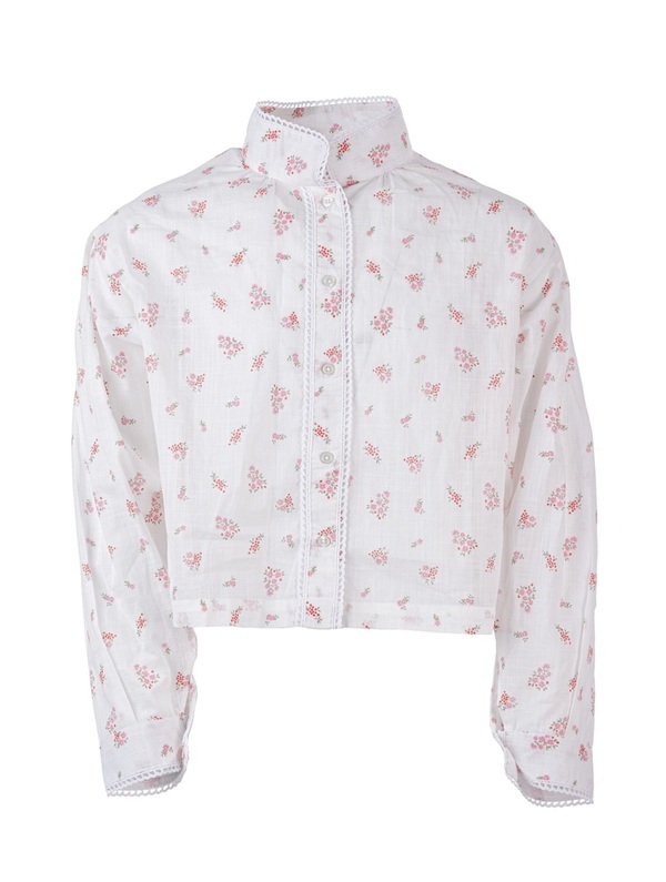 Elly blomstret Festdrakt skjorte