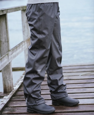 Kattnakken regnbukse lett junior  Kattesvart - Kattnakken