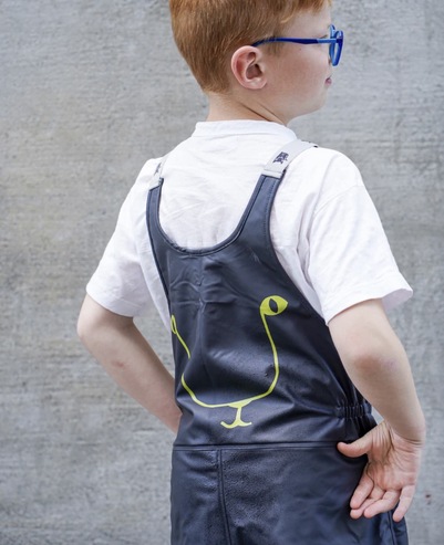 Kattnakken seleregnbukse barn Kattesvart - Kattnakken