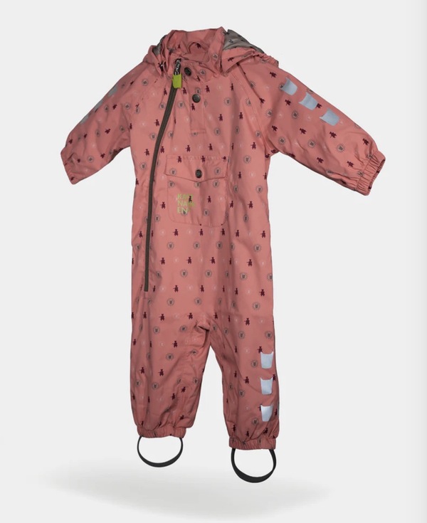 Kattnakken Vinddress Baby / tynn parkdress Stokkrose (Stor i størrelsen)