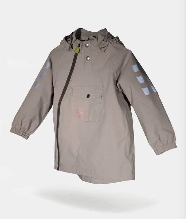 Kattnakken Vindjakke Lys Bark