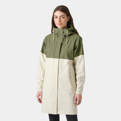 Women's Moss Block PU Raincoat Lav green - Helly Hansen