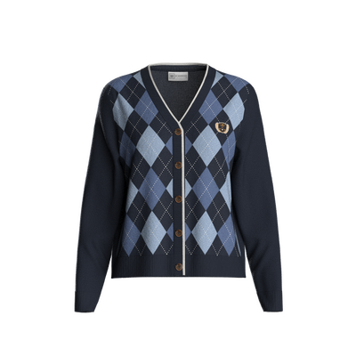 Fairway Cardigan women  navy - We Norwegian