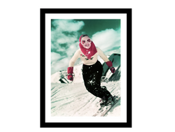 Bilde med glass og ramme.