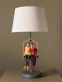 Bordlampe med skiheis None - Hyttestil