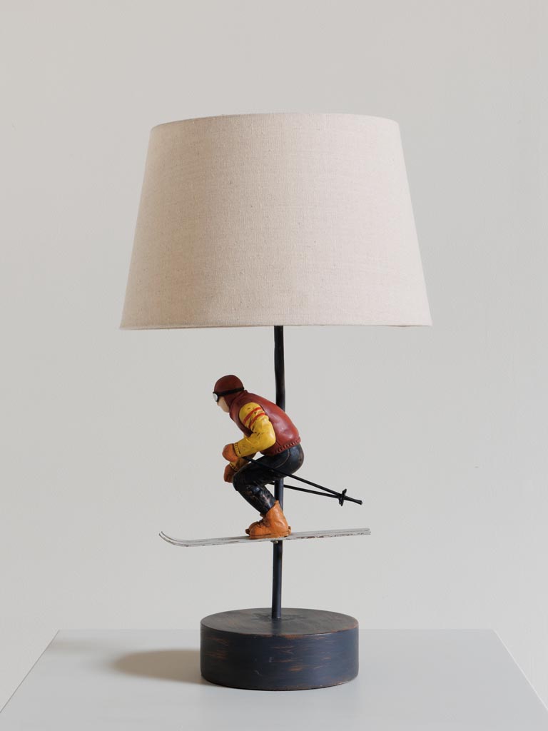 Bordlampe Vintage alpint m skjerm None - Hyttestil