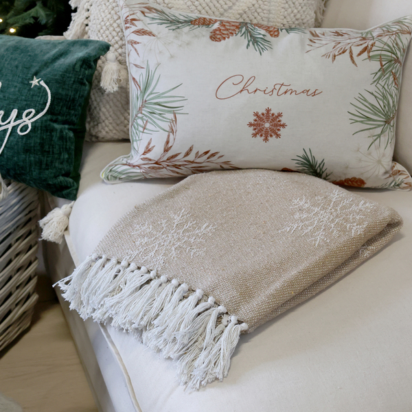 Aix Pledd med iskrystaller. Latte