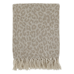 Aix Pledd av overskuddsgarn Beige - Chicantiuqe