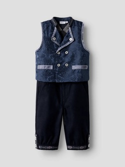 Festdrakt Gutt Blå vest Blå - Name It